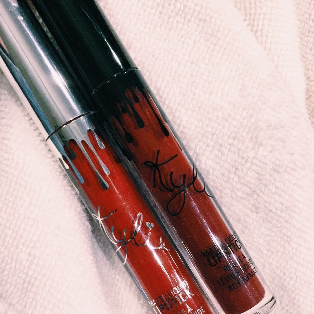 2 red Kylie cosmetics matte lip sticks